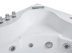 Beliani Kulmaporeamme Led-Valot Valkoinen 205 X 146 Cm Tocoa Flash Sale