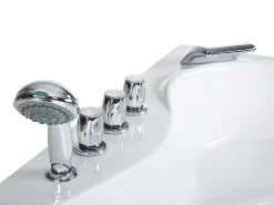 Beliani Kulmaporeamme Led-Valot Valkoinen 205 X 146 Cm Tocoa Flash Sale