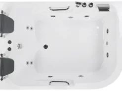 Beliani Kulmaporeamme Oikeak. Led-Valot Valkoinen 170 X 119 Cm Bayamo Cheap