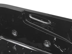 Beliani Kulmaporeamme Oikeak. Led-Valot Musta 170 X 119 Cm Bayamo Hot