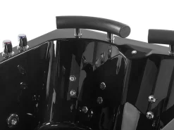 Beliani Kulmaporeamme Oikeak. Led-Valot Musta 160 X 113 Cm Paradiso Cheap