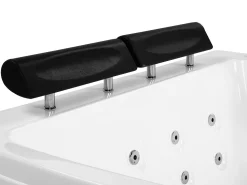 Beliani Kulmaporeamme Oikeak. Led-Valot Valkoinen 182 X 122 Cm Serrana Clearance