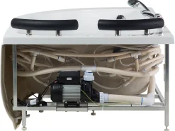 Beliani Kulmaporeamme Vasenk. Led-Valot Valkoinen 160 X 113 Cm Paradiso Cheap