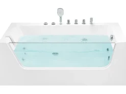 Beliani Kulmaporeamme Vasenk. Valkoinen 170 X 80 Cm Puquio New