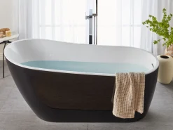 Beliani Kylpyamme Vapaasti Seisova Musta 170 X 78 Cm Solarte Discount