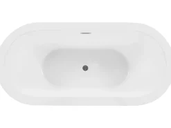 Beliani Kylpyamme Vapaasti Seisova Valkoinen 170 X 80 Cm Empresa Fashion