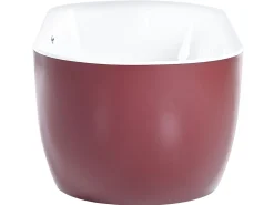 Beliani Kylpyamme Vapaasti Seisova Viininpunainen 170 X 80 Cm Carrera Outlet