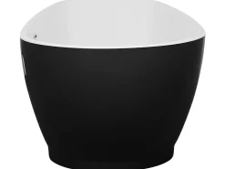 Beliani Kylpyamme Vapaasti Seisova Musta/Valkoinen 173 X 82 Cm Guiana Cheap