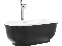 Beliani Kylpyamme Vapaasti Seisova Musta 170 X 77 Cm Tesoro Clearance