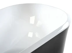 Beliani Kylpyamme Vapaasti Seisova Musta 170 X 77 Cm Tesoro Clearance