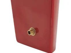 Beliani Kylpyamme Vapaasti Seisova Punainen 180 X 78 Cm Coco Discount