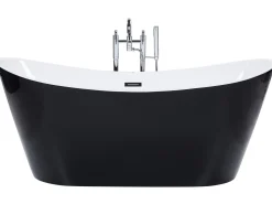 Beliani Kylpyamme Vapaasti Seisova Musta 180 X 78 Cm Antigua Outlet