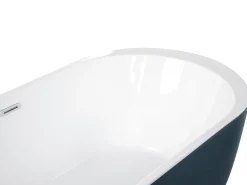 Beliani Kylpyamme Vapaasti Seisova Sinivihrea 170 X 80 Cm Nevis Hot