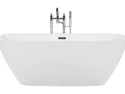 Beliani Kylpyamme Vapaasti Seisova Valkoinen 170 X 78 Cm Mingo Discount