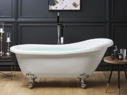 Beliani Kylpyamme Vapaasti Seisova Valkoinen 170 X 76 Cm Cayman Online