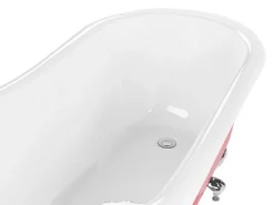 Beliani Kylpyamme Vapaasti Seisova Punainen 153 X 77 Cm Cayman Best