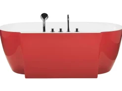 Beliani Kylpyamme Vapaasti Seisova Punainen 170 X 80 Cm Rotso Fashion