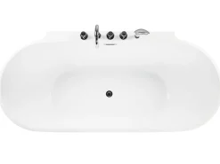 Beliani Kylpyamme Vapaasti Seisova Punainen 170 X 80 Cm Rotso Fashion