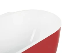 Beliani Kylpyamme Vapaasti Seisova Punainen 170 X 80 Cm Rotso Fashion