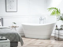 Beliani Kylpyamme Vapaasti Seisova Valkoinen 170 X 73 Cm Buenavista Shop