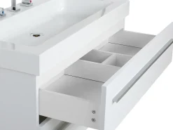 Beliani Kylpyhuoneen Kalusteet 3 Osaa Valkoinen Almeria Flash Sale