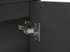 Beliani Kylpyhuoneen Kalusteet 3 Osaa Vaalea Puu/Musta 100 Cm Teruel Clearance