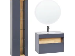 Beliani Kylpyhuoneen Kalusteet 3 Osaa Harmaa Figueres Best