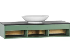 Beliani Kylpyhuoneen Kalusteet 4 Osaa Vihrea/Vaalea Puu Zaragoza Best Sale