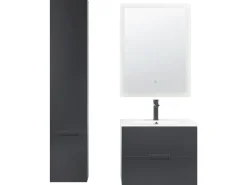 Beliani Kylpyhuoneen Kalusteet 4 Osaa Musta Tudela Clearance