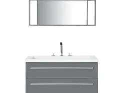 Beliani Kylpyhuoneen Kalusteet 3 Osaa Harmaa Almeria Sale