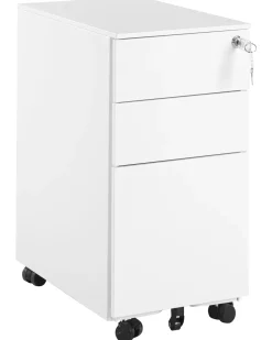 Beliani Laatikosto Metalli 3 Laatikkoa Valkoinen Bolsena New