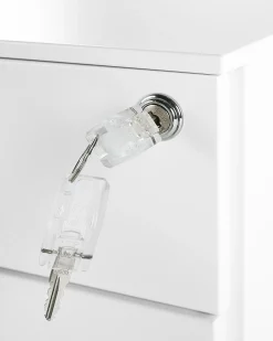 Beliani Laatikosto Metalli 3 Laatikkoa Valkoinen Bolsena New