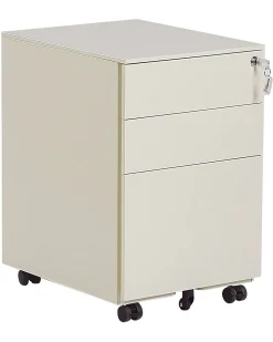 Beliani Laatikosto Teras 3 Laatikkoa Vaalea Beige Cami Flash Sale