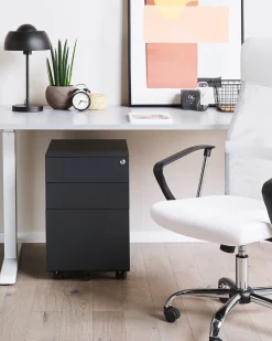 Beliani Laatikosto Teras 3 Laatikkoa Musta Cami Flash Sale