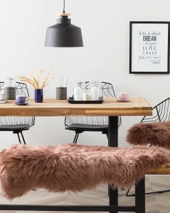 Beliani Lampaantalja Vaaleanruskea Uluru Outlet