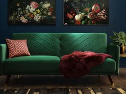 Beliani Lampaantalja Viininpunainen Uluru Sale