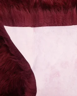 Beliani Lampaantalja Viininpunainen Uluru Sale