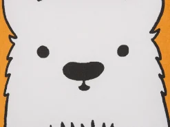 Beliani Lasten Tyyny Karhu 45 X 45 Cm Oranssi Waranasi Clearance