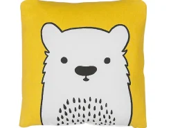 Beliani Lasten Tyyny 2Kpl 45 X 45 Cm Keltainen Waranasi New