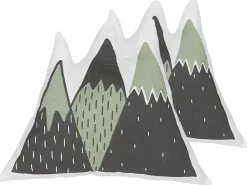 Beliani Lasten Tyyny 2Kpl 60 X 50 Cm Vihrea/Musta Indore Fashion