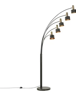 Beliani Lattiavalaisin 5 Polttimoa Rauta Musta Anbesa Best Sale