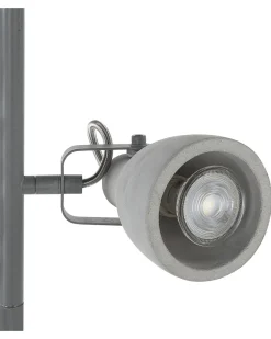 Beliani Lattiavalaisin 3 Polttimoa Betoni Vaaleanharmaa Mistago Sale