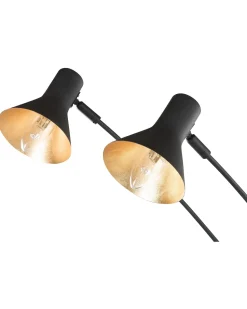 Beliani Lattiavalaisin 5 Polttimoa Metalli Musta Baraga Flash Sale