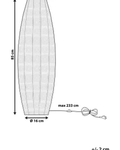 Beliani Lattiavalaisin Metalli Hopea Maringa Sale