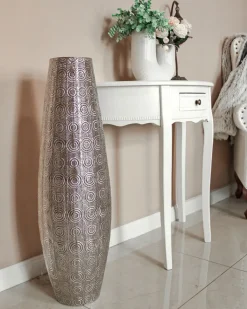 Beliani Lattiavalaisin Metalli Hopea Maringa Sale