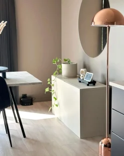 Beliani Lattiavalaisin Metalli Kupari Macasia Store