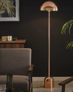Beliani Lattiavalaisin Metalli Kupari Macasia Store