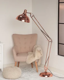 Beliani Lattiavalaisin Metalli Kupari Parana Online