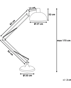 Beliani Lattiavalaisin Metalli Kupari Parana Online