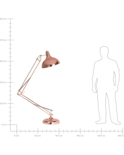 Beliani Lattiavalaisin Metalli Kupari Parana Online